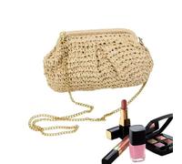 Straw Beach Bag Trendy Shoulder Dumpling Woven Handbag