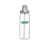 Nalgene 24oz FreshFlow Straw Bottle, BPA-Free, Easy to Clean, Dishwasher Safe Water Bottle for Gym & Sports, Office & Travel, Clear