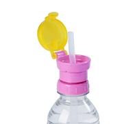 Straw Bottle Lid - 26cm PP Silicone Leakproof Universal Lid | Rotating Lid Water Bottle With Straw Adapter, Spill Proof Drinking Cover For Jug