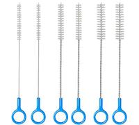 Straw Brush Cleaner Set,Straw Cleaner Brush Long 10 Inch,Straw Cleaner with 2mm and 3mm Thick Stainless Steel Wires, Heavy-Duty Straw Cleaning Brush for Baby Bottles(6-Pack).