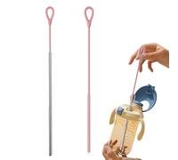 Straw Brush - Reusable Cleaning Tool for Drinking Straws, Durable Bristles with Flexible Handle, Easy Washing Design for Silicone Glass Bamboo Straws Made of Stainless Steel | Brush for Kitchen