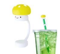 Straw Cap Covers, Straw Cover | Mushroom Silicone Protective Cover for Straws - Silicone Drinking Bottle Straw Stopper Straw Tip Cover for Girls