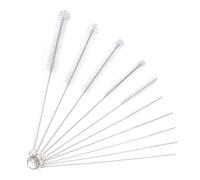 Straw Cleaner Brush 10 Pcs Long Nylon Drinking Straws Cleaner Brush for Baby Bottles Straws Keyboards Funnel Teapot Nozzle Cleaner