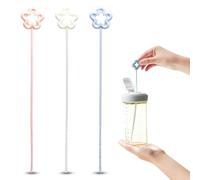 Straw Cleaner Brush 3PCS Stanley Straw Cleaner Reusable Long Handle Straw Cleaning Brush for Tumblers Sippy Cups, Multi-Scene Fit Home Kid Travel Office, Food-Safe