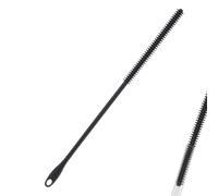 Straw Cleaner Brush, 9.45in Silicone Straw Brush Extra Long Reusable Small Straw Cleaning Brush 10mm Flexible Water Bottle Crevice Pipe Cleaners for Metal Glass Straws Drink Lid