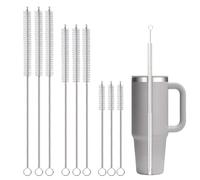 Straw Cleaner Brush Extra Long 14 inch for Stanley Cups 40,30,20oz, 8 inch Reusable Straw Cleaner for Baby Bottle, 12 inch Straw Brush Cleaner Kit, Pipe Cleaning Brush for Sippy Cup,Tumbler.