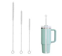 Straw Cleaning Brush Set,Multi-Size 3Pcs, Extra Long Reusable Cleaner Brushes with Nylon Bristles for Stanley Cup,Baby Bottles and Pipe,Cleaning Brush for All Glass,Stainless,and Silicone Straws
