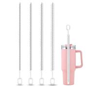 Straw Cleaning Brushes for Stanley, Water Drinking Bottle Straws Cleaner, Extra Long, Comfort Grip Handle, Household Cleaning Tools for 40/30/20 oz Stanley Owala Tumbler, Travel Bottles, 4 Pieces
