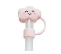 Straw Cover Cap for Stanley 30&40oz Cup,Reusable Cloud Shape Straw Toppers,Cute Silicone Cloud Straw Covers,10mm Silicone Straw Cover Straw Topper for Water Bottle Accessories