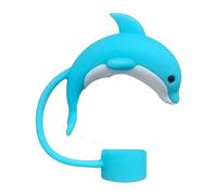 Straw Cover Cap for Stanley Cup,Sea Animal Cute Straw Cover Cap for Stanley Cup,Silicone Sea Animal Straw Topper for Stanley 30&40Oz Tumbler with Handle,10mm 0.4in Dust-Proof Reusable Straw Tips Lids