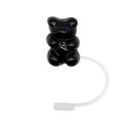 Straw Cover Cap for Stanley Cup,Silicone Bear Straw Toppers Compatible with Stanley Cup 30&40 Oz Tumbler,Reusable Straw Toppers,Dust-Proof Straw Tips Lids Straw For Protector Caps Party Decor