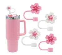 Straw Cover Cap for Stanley Cup,Silicone Straw Topper 10mm 0.4in Dust-Proof Reusable Straw Tips Lids,Straw Tip Covers for Stanley Cups Accessories