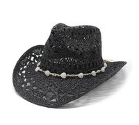 Straw Cowboy Hat Women, Cowgirl Hats Straw, Western Rancher Hat for Men
