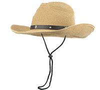 Straw Cowboy Hats for Toddler Girls Boys Summer Sun Hat Belt Buckle Cowgirl Western-Hat for Kid 2-4 Years (as8, Age, 2_Years, 4_Years, Khaki, 52cm/Fit for 2-4 Years Old)