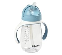 Béaba - 2 in 1 Sippy Cup - Toddler Cup - Childrenâ€™s Beaker with Straw - 100% Waterproof - Easy to Open - Removable Handles - Tritan and Silicone - 300 ml - Blue
