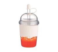 Straw Cup, 520ml Leakproof Straw Cup, Aesthetic DrinkingCup, Silicone Lid