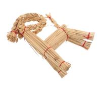 Straw Goat Christmas Ornament, Hand Woven Rustic Tree Hanging Decor | Natural Wheat Straw Texture, Lightweight No-maintenance Styling for Bookshelves, Gift Wrapping Boxes, Farmhouse Interiors