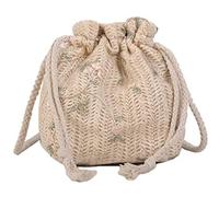 Straw Handbags Small Straw Shoulder Bag Women Woven Beach Bag Crossbody Handbags Straw Bags For Women(Beige)