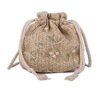 Straw Handbags Small Straw Shoulder Bag Women Woven Beach Bag Crossbody Handbags Straw Bags For Women(Khaki)