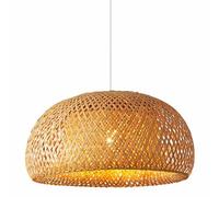Straw Hat Pendant Light Chinese Pastoral Style Chandelier Shades Industrial Single Head Retro Hanging Lamp Nordic Minimalist Indoor Lampshade for Kitchen, Bedroom, Dining, Living Room