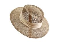 Straw Hat Women's Sun Hat Hollow Straw Hat Hand Knitted Straw Hat