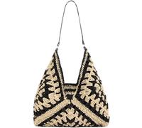 Straw Hobo Bags(All Black)