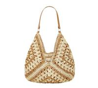 Straw Hobo Bags for Women Vintage Shoulder Bag Everything Tote Bag Designer Beach Bag Holiday Work Everyday Summer, Khaki, One Size