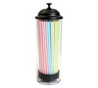 Straw Holder for Counter Transparent 11.42×3.54×2.95in Dustproof Holder | Drinking Straw Container For Kitchen Home Cabinet 11.42×3.54×2.95in Bar Restaurant Party Cold Drink Coffee Cocktail Soda