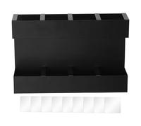 Straw Holder, Straw Dispenser, Straw Holder, 4 Compartments, Large Straw Organiser, Washable Plastic Storage Box for Kitchen Drawers, Cupboards, Party Accessories in the Home Café and as a