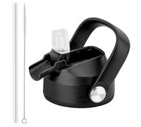 Straw Lid with Silicone Nozzle for Hydro Flask 12-64 oz Wide Mouth Bottles