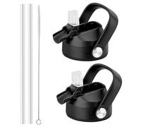 Straw Lid with Silicone Nozzle for Hydro Flask 12-64 oz Wide Mouth Bottles
