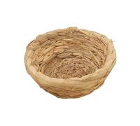 Straw Nest, Flat Base Straw Bird Nest, Breeding Nest Cage, Bird Nest Breeding, Woven Bird Spawning Nest for Doove Pigon Parrot Turtle Quail Macaw Cuckoo Sparrow