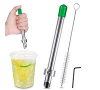 Straw Puncher for Cups - Straw Hole Puncher for Cup Lids,Stainless Steel Kitchen Tools for Beverage Delicatessen Cafe Drinks Food Preparation
