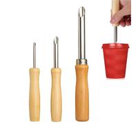 Straw Puncher For Plastic Lids Lemonade, Hole Puncher For Plastic Lids, Lemonade Cup Lid Hole Puncher For Straw,2/3/4Pcs