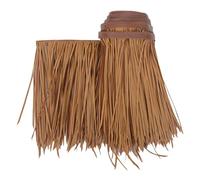 Straw Roof Thatch - 39.3” x 19.6” Artificial Palm Thatch Rolls Tiki Bar Hut Grass Duck Boat Blinds Grass Runner Palapa Thatch Roofing for Garden(Yellow b,0.5x6m/1.64X19.7ft)