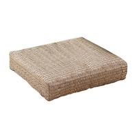 Straw Seat Cushion Pad | Rustic Woven Straw Seat Cushion Pad,Tatami Floor Pillow Sitting, Relaxing Padded Room Floor Mat, Meditation Mat for Sitting on
