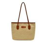 Straw Shoulder Bag for Women Colorful Rainbow Hobo Handbag Large Woven Beach Tote Bag Summer Purse