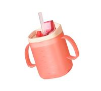 Straw Sippy Cup - Drinking Cups, Toddler Water Bottle, Baby Handle Cup | Leak-Proof Straw Lid with Easy Grip for, Disabled Adults, Pregnant Women, and Elderly Hydration Support Needs