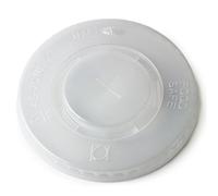 Straw-Slot Lids to fit 16oz and 22oz Paper Cups with a 90mm Rim - Sleeve of 50 - Plastic Lids for Paper Cups