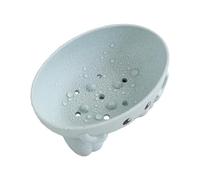 Straw Soap Dish - 12.5 x 6 cm Compact Holder, Eco-Friendly Natural Straw PP Tray, Soap Dish with Drain and Ventilation, Soap Holder for Shower, Bathroom, Kitchen, Rice