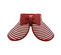 Straw Sun Hats for Women, Big Floppy Beach Sunhat ith Wide Brim & UV Protection for Outdoor Summer Activities GB-Y-S3M (UK, Alpha, One Size, Red and White Stripes)