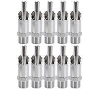 Straw Type Pig Automatic Drinker, Large Water Flow Pig Drinking Fountain, Brass Stainless Steel Pig Waterer with G1/2 Tube Interface, High Hardness Anti - Design for Bree (stainless steel straw type)