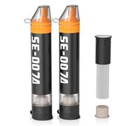 Straw Water Filter, Survival Filtration Portable Gear, Emergency Preparedness, Supply for Drinking Hiking Camping Travel Hunting Fishing Team Family Outing (Water Filter, 2pack)
