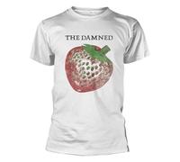 Strawberries Band Logo T Shirt The Damned White XL
