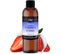 Strawberries & Cream Fragrance Oils for Candle Making 100ml, Perfect for Soaps, Bath Bombs, Slime, Wax Melts, Home Fragrance, and Oils for Oil Burners - Aroma Oil for Hair & Skin Care UK Made