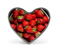 Strawberries in Bowl Fashion Brooch Pin - Colorful Butterflies 1 Inch Cute Enamel Heart Badges, Metal Lapel Pins for Men & Women, Decorative Metal Pinback for Hats, Shirts, Bags, Jackets & Accessories