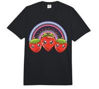 Strawberries Red Berry Kawaii Fruit Rainbow Strawberry Comfort Colors Adult Heavyweight T-Shirt