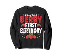 Strawberry 1st Birthday It's My Son's Berry First Birthday Sweatshirt