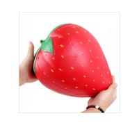 (Strawberry 25*20cm) Jumbo Super Giant Soft Squishy Watermelon Orange Strawberry Slow Rising Squeeze