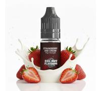 Strawberry and Cream Food Flavouring Drops 10ml - Premium Dessert Extract for Professional Baking & Luxury Cream Beverages - High Strength Food Grade Concentrate by GALAXY FOOD FLAVOURS